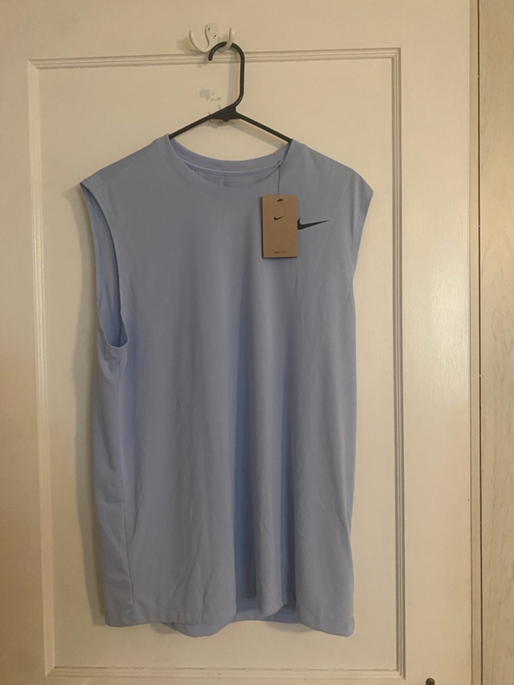 Nike Light Blue Short Sleeve Dri-FIT Tee with Subtle Swoosh